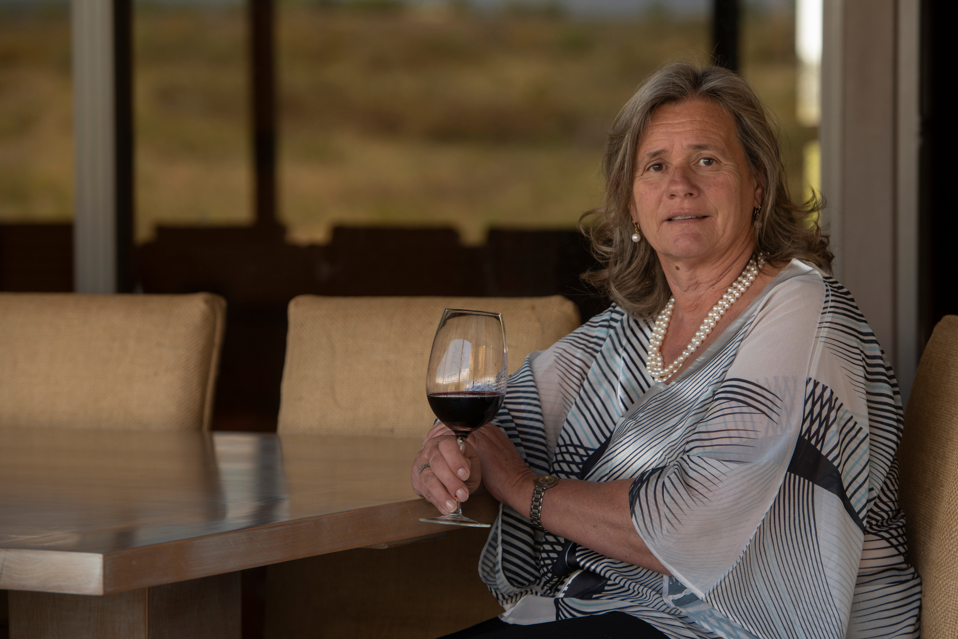 Winemaker enjoying wine tasting